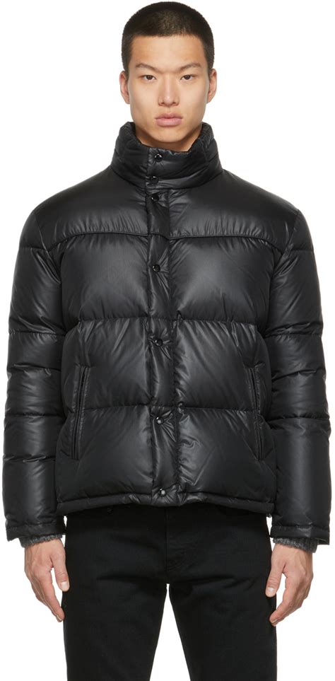 saint laurent down puffer jacket in nylon .